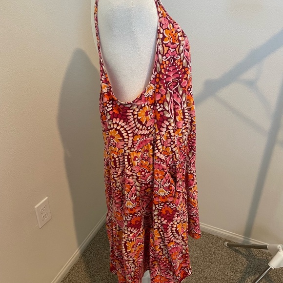 Old Navy Pink and Orange Floral Dress - Picture 3 of 5